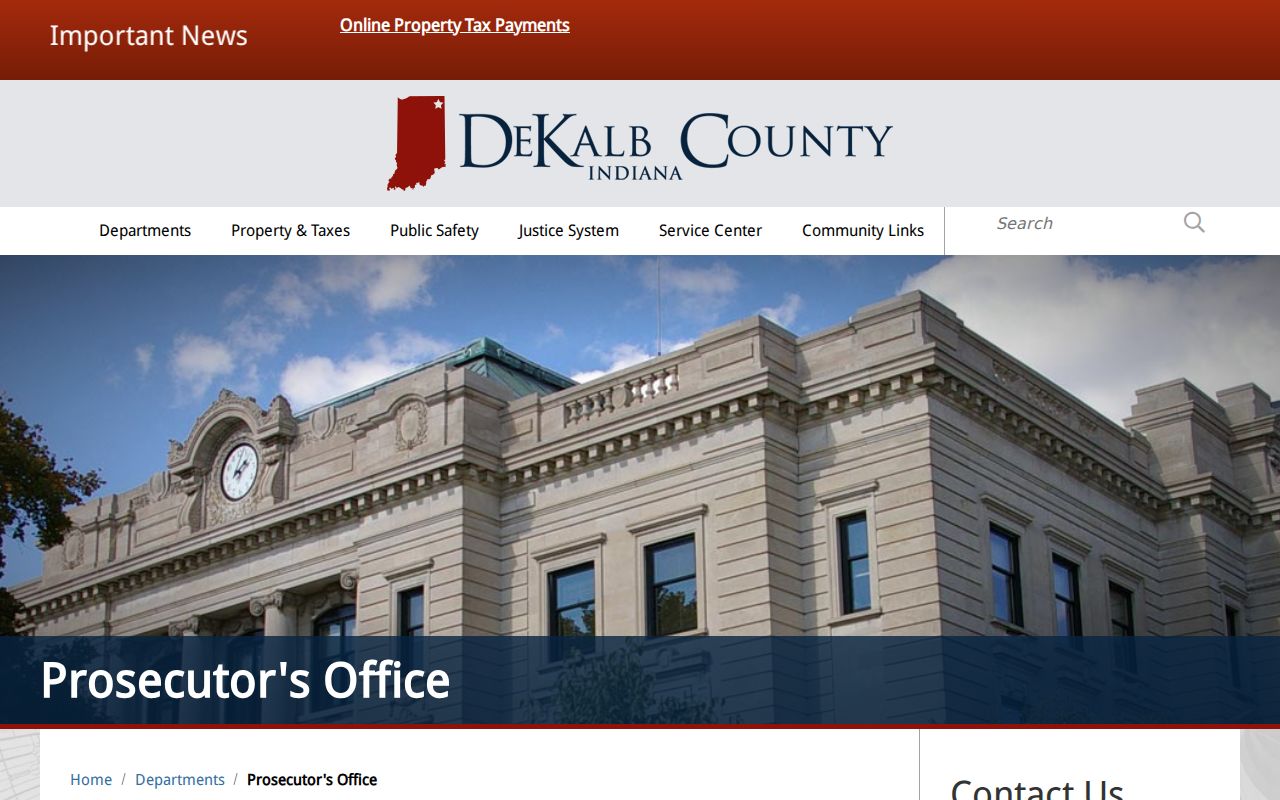 DeKalb County Prosecutor official office page