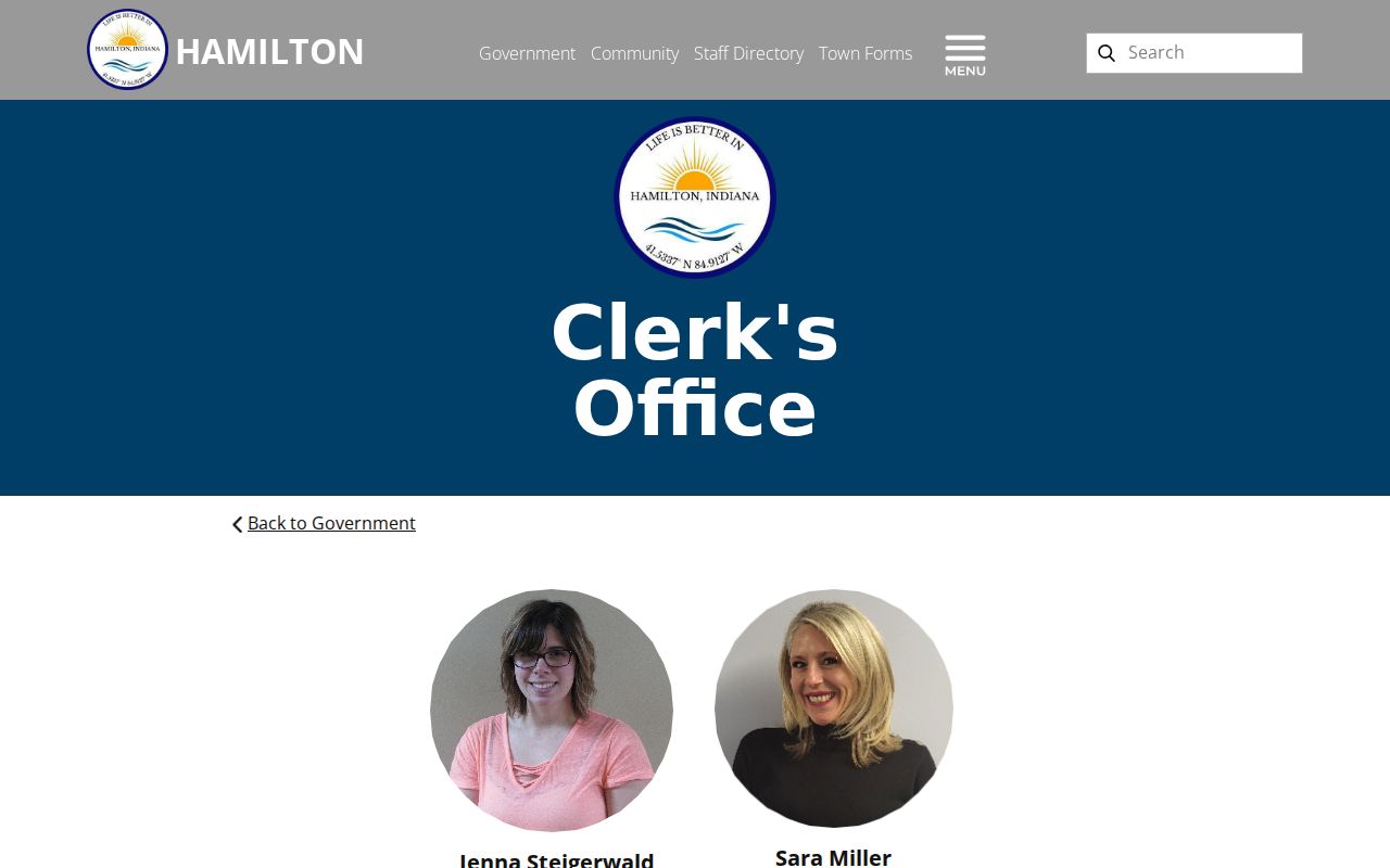 Hamilton Clerk's Office municipal records information