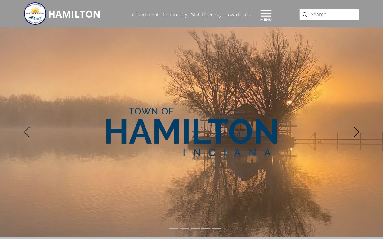 Official Hamilton Indiana town website
